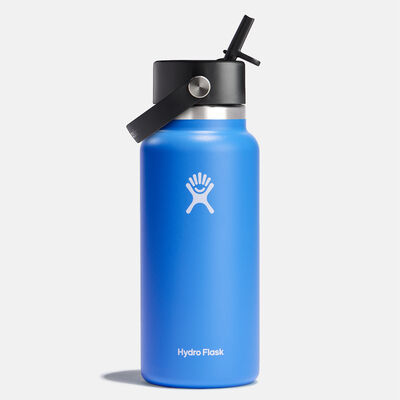 Wide Flex Straw Cap 32 oz בקבוק שתייה פיה רחבה